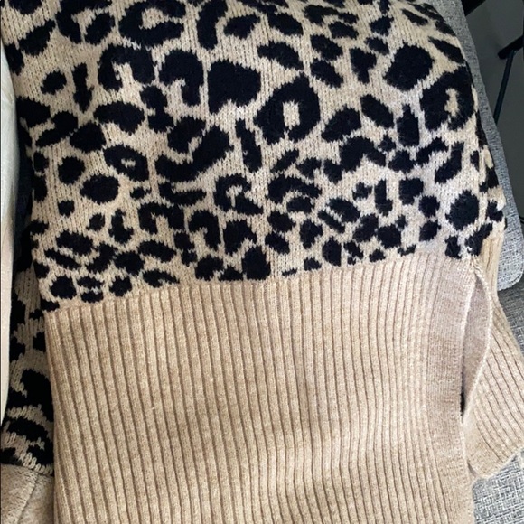 Stradivarius Long Knitted Print Cardigan - Picture 6 of 7